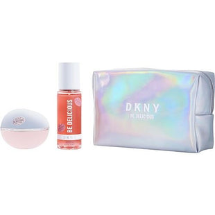 DKNY BE DELICIOUS FRESH BLOSSOM by Donna Karan EAU DE PARFUM SPRAY 3.4 OZ & BODY MIST 4.2 OZ & POUCH