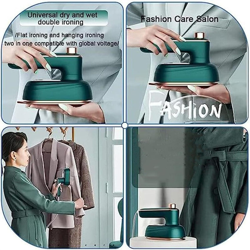Dodorado Steam Iron, Peachloft Steamer, Portable Steamer for Clothes Travel, Household Handheld Portable Garment Steamer, Travel Size Clothes Steamers, Handheld Portable Iron, Rapid Heating (White) - 7DAY'S