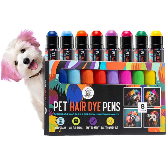 Dog Hair Dye 8 Color Dog Safe Hair Dye Non Toxic & Temporary Pet Hair Dye for Dogs - 7DAY'S