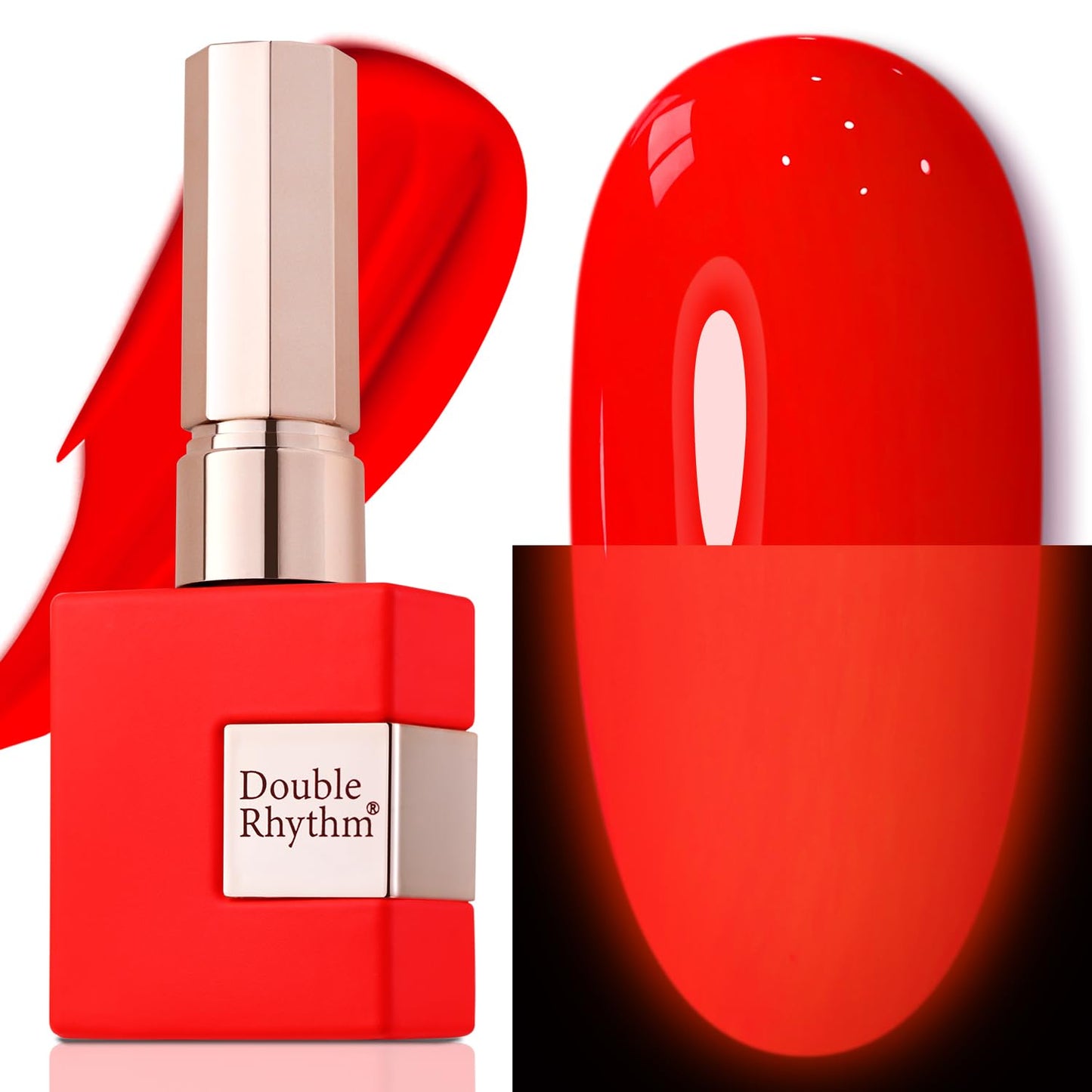 Double Rhythm 15ML Gel Nail Polish Pure Sheer Same Color Same Bottle Soak Off Gel Polish Art Manicure Salon DIY at Home for Women (Milky White - A1075) - 7DAY'S