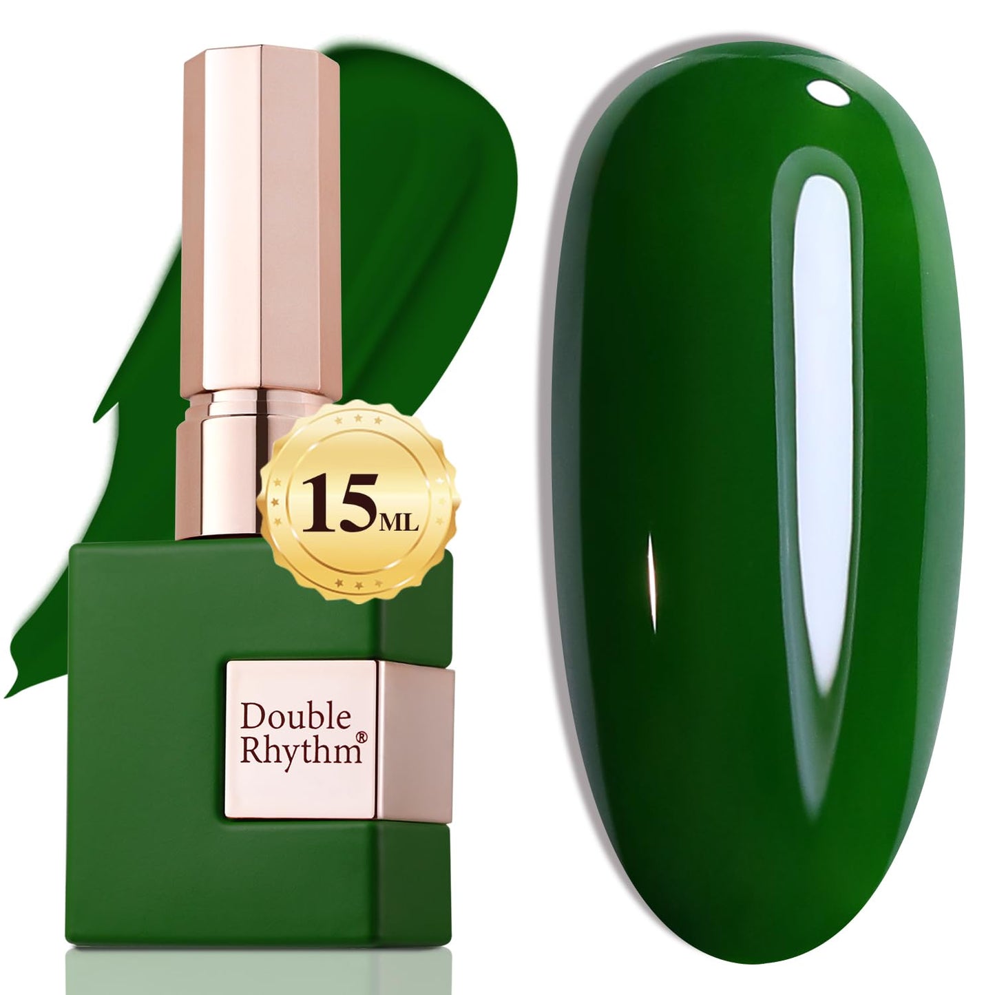 Double Rhythm 15ML Gel Nail Polish Pure Sheer Same Color Same Bottle Soak Off Gel Polish Art Manicure Salon DIY at Home for Women (Milky White - A1075) - 7DAY'S