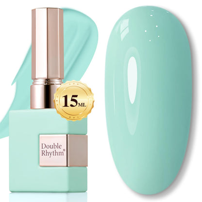 Double Rhythm 15ML Gel Nail Polish Pure Sheer Same Color Same Bottle Soak Off Gel Polish Art Manicure Salon DIY at Home for Women (Milky White - A1075) - 7DAY'S