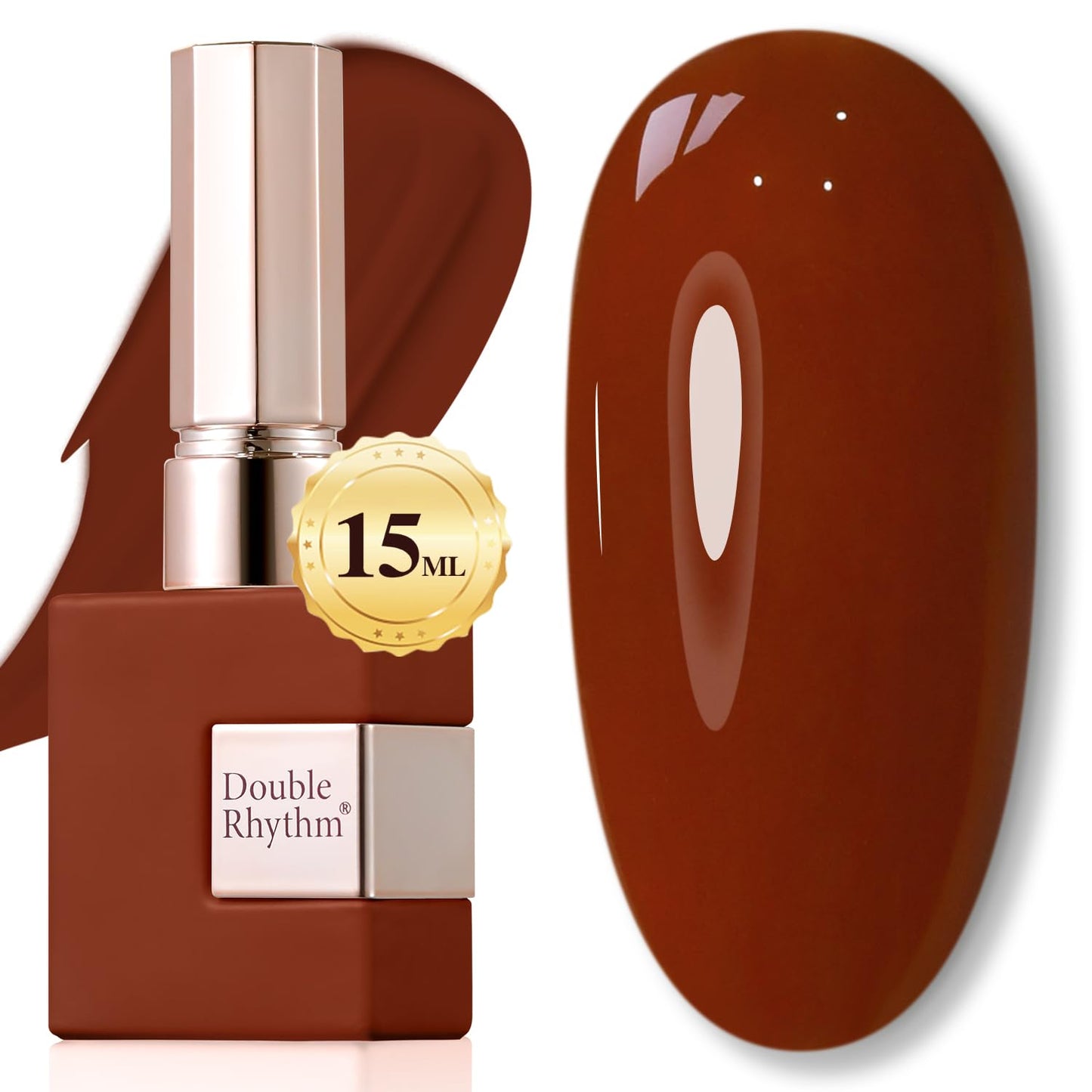 Double Rhythm 15ML Gel Nail Polish Pure Sheer Same Color Same Bottle Soak Off Gel Polish Art Manicure Salon DIY at Home for Women (Milky White - A1075) - 7DAY'S