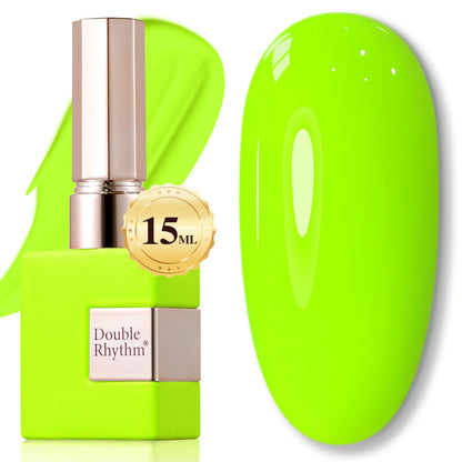 Double Rhythm 15ML Gel Nail Polish Pure Sheer Same Color Same Bottle Soak Off Gel Polish Art Manicure Salon DIY at Home for Women (Milky White - A1075) - 7DAY'S