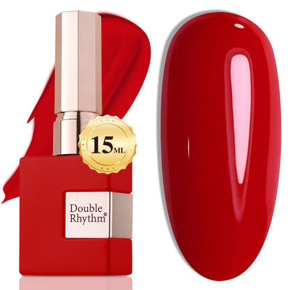 Double Rhythm 15ML Gel Nail Polish Pure Sheer Same Color Same Bottle Soak Off Gel Polish Art Manicure Salon DIY at Home for Women (Milky White - A1075) - 7DAY'S