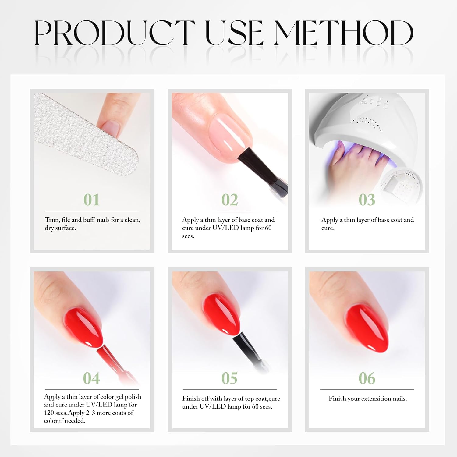 Double Rhythm 15ML Gel Nail Polish Pure Sheer Same Color Same Bottle Soak Off Gel Polish Art Manicure Salon DIY at Home for Women (Milky White - A1075) - 7DAY'S