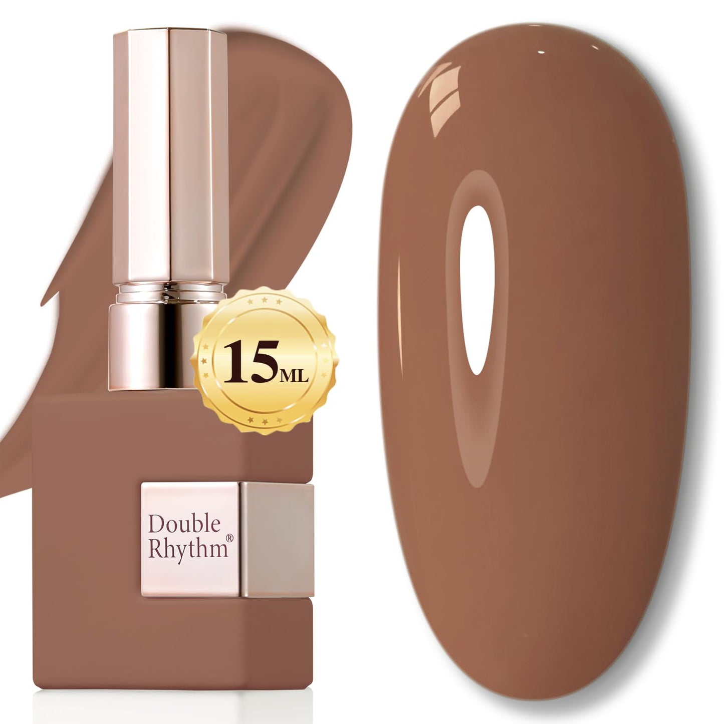 Double Rhythm 15ML Gel Nail Polish Pure Sheer Same Color Same Bottle Soak Off Gel Polish Art Manicure Salon DIY at Home for Women (Milky White - A1075) - 7DAY'S