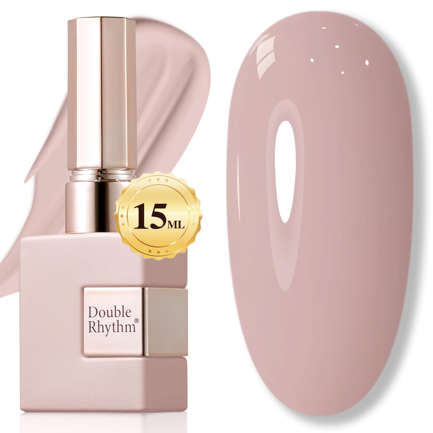 Double Rhythm 15ML Gel Nail Polish Pure Sheer Same Color Same Bottle Soak Off Gel Polish Art Manicure Salon DIY at Home for Women (Milky White - A1075) - 7DAY'S
