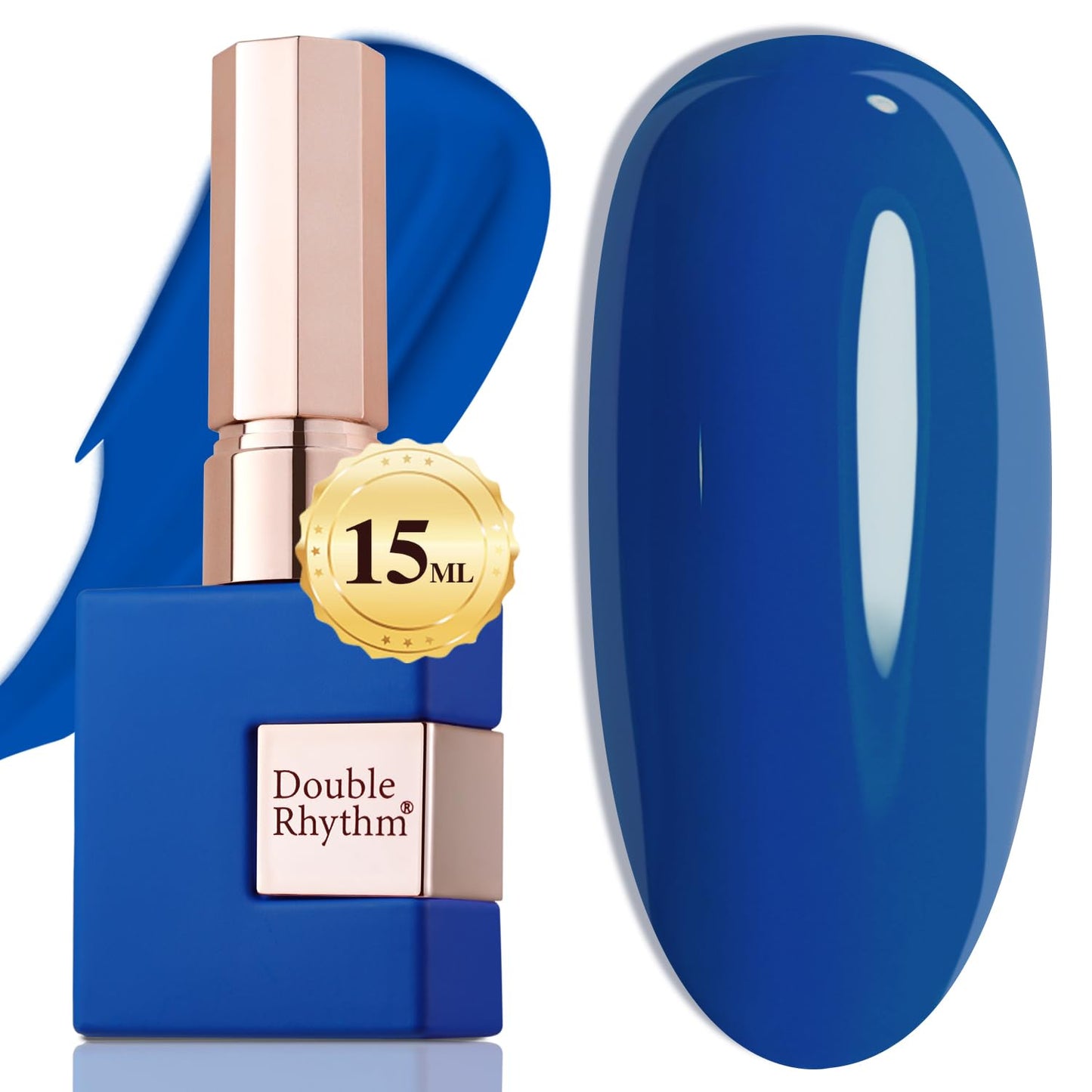 Double Rhythm 15ML Gel Nail Polish Pure Sheer Same Color Same Bottle Soak Off Gel Polish Art Manicure Salon DIY at Home for Women (Milky White - A1075) - 7DAY'S