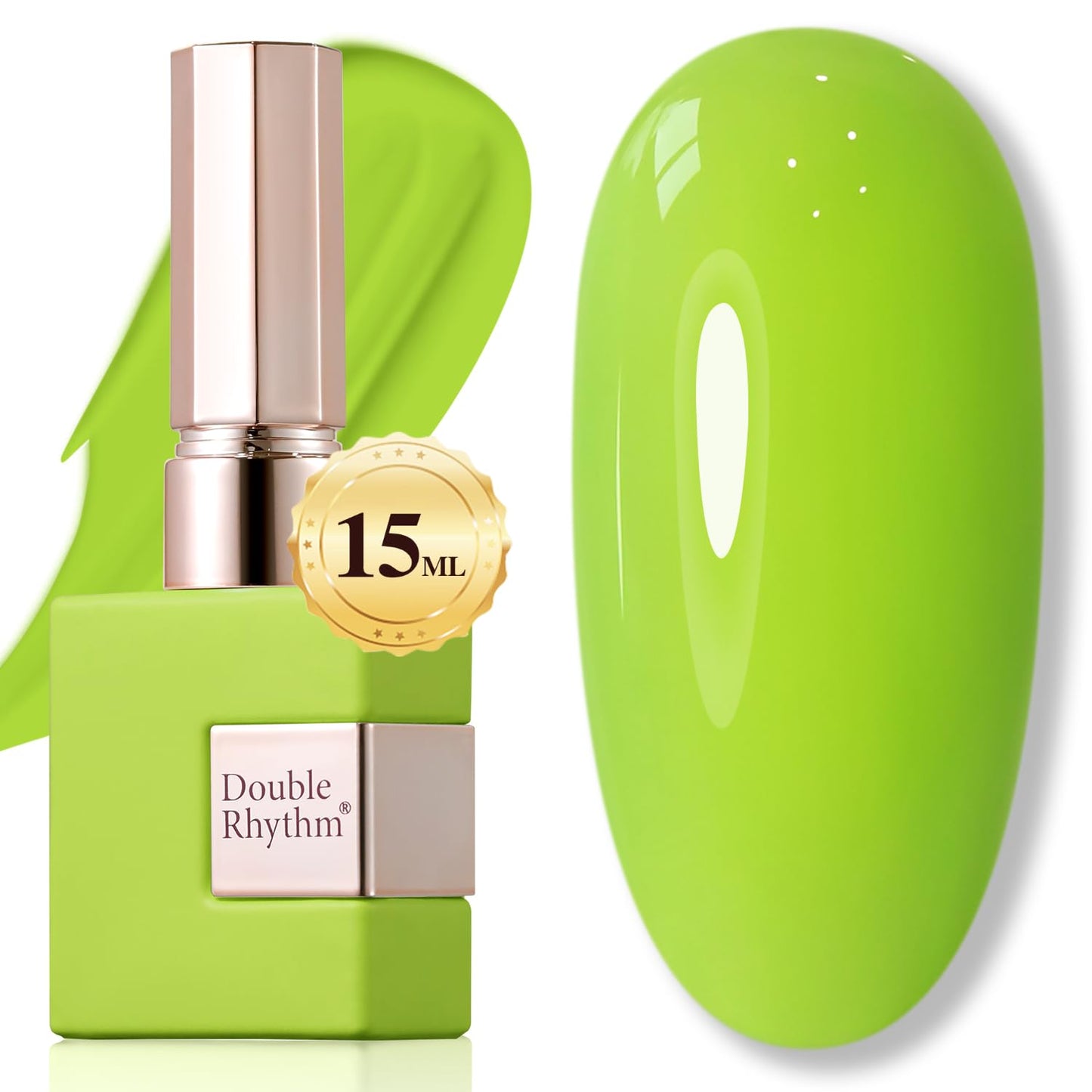 Double Rhythm 15ML Gel Nail Polish Pure Sheer Same Color Same Bottle Soak Off Gel Polish Art Manicure Salon DIY at Home for Women (Milky White - A1075) - 7DAY'S