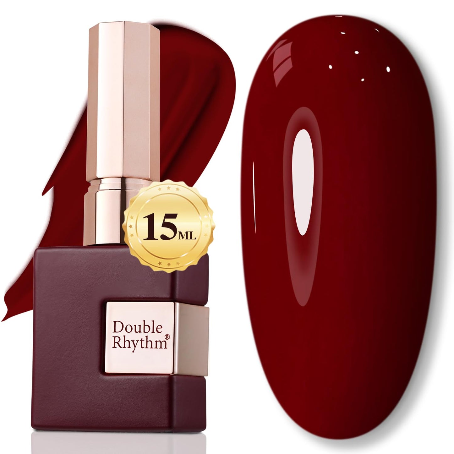 Double Rhythm 15ML Gel Nail Polish Pure Sheer Same Color Same Bottle Soak Off Gel Polish Art Manicure Salon DIY at Home for Women (Milky White - A1075) - 7DAY'S