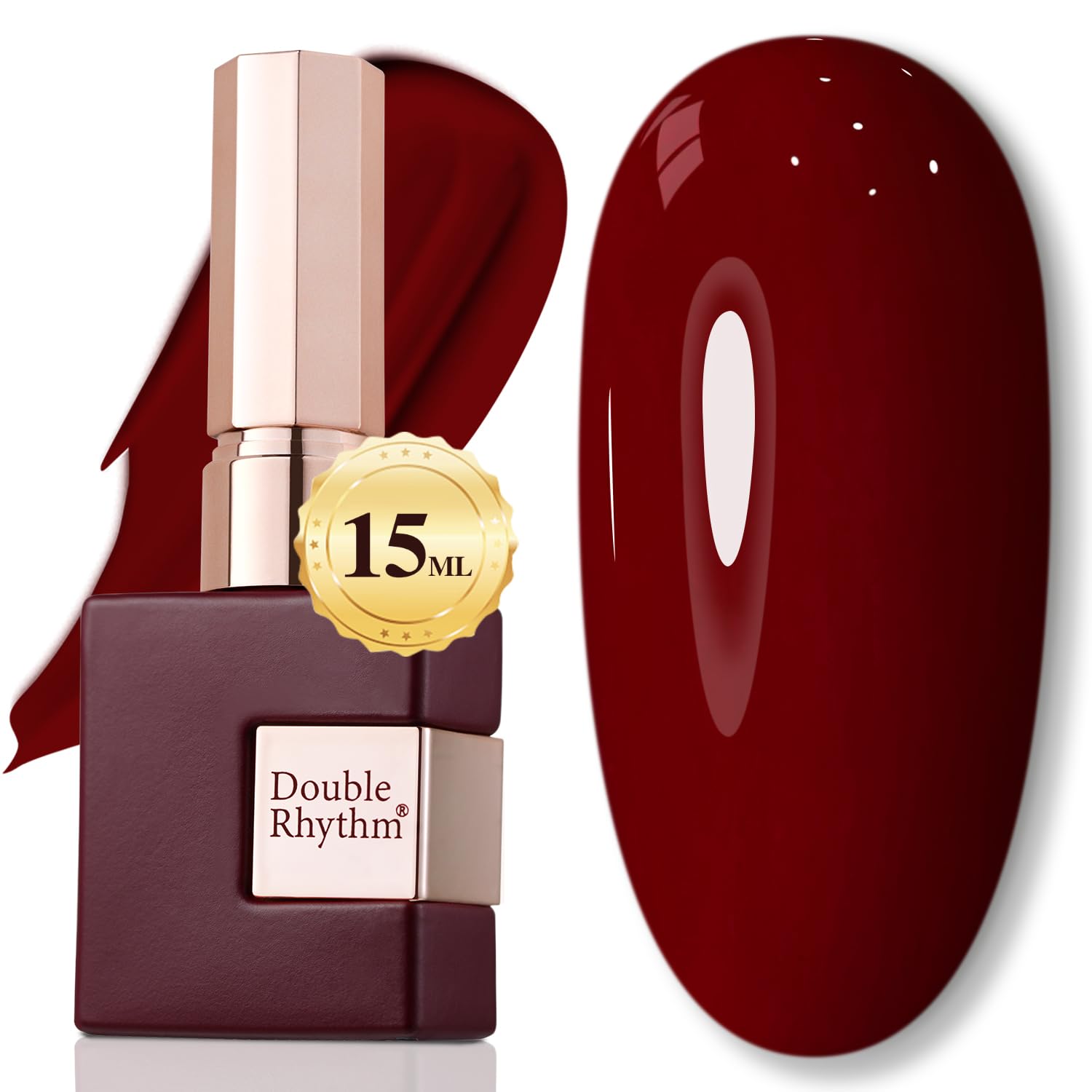 Double Rhythm 15ML Gel Nail Polish Pure Sheer Same Color Same Bottle Soak Off Gel Polish Art Manicure Salon DIY at Home for Women (Milky White - A1075) - 7DAY'S