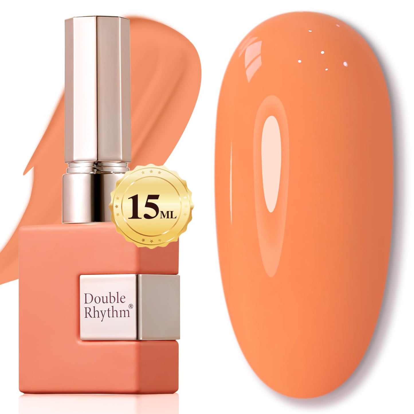 Double Rhythm 15ML Gel Nail Polish Pure Sheer Same Color Same Bottle Soak Off Gel Polish Art Manicure Salon DIY at Home for Women (Milky White - A1075) - 7DAY'S