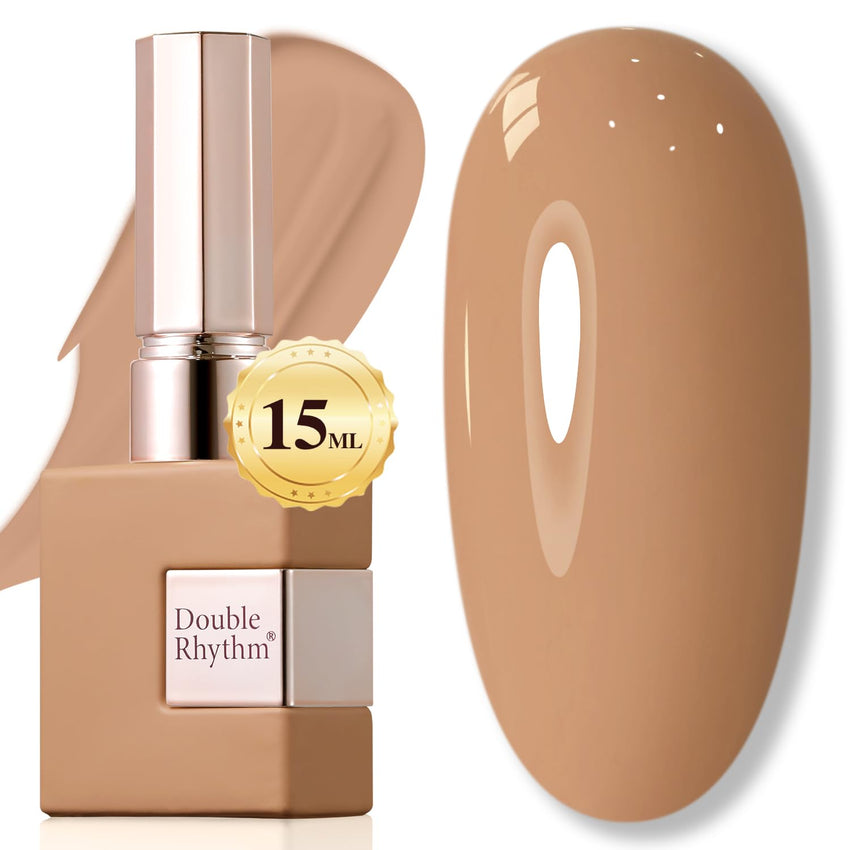 Double Rhythm 15ML Gel Nail Polish Pure Sheer Same Color Same Bottle Soak Off Gel Polish Art Manicure Salon DIY at Home for Women (Milky White - A1075) - 7DAY'S