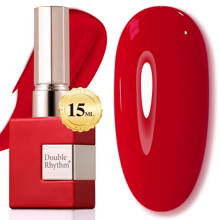 Double Rhythm 15ML Gel Nail Polish Pure Sheer Same Color Same Bottle Soak Off Gel Polish Art Manicure Salon DIY at Home for Women (Milky White - A1075) - 7DAY'S