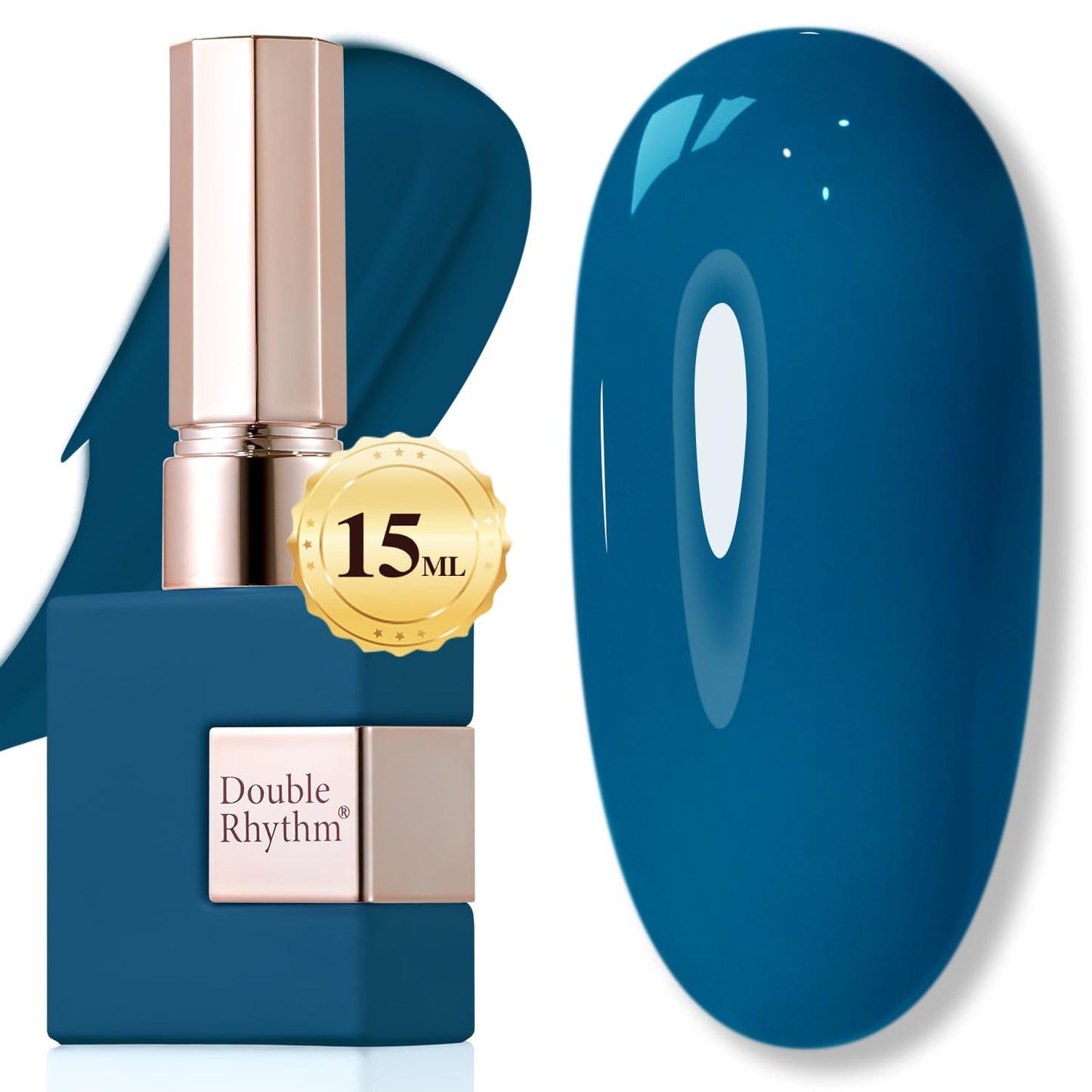 Double Rhythm 15ML Gel Nail Polish Pure Sheer Same Color Same Bottle Soak Off Gel Polish Art Manicure Salon DIY at Home for Women (Milky White - A1075) - 7DAY'S