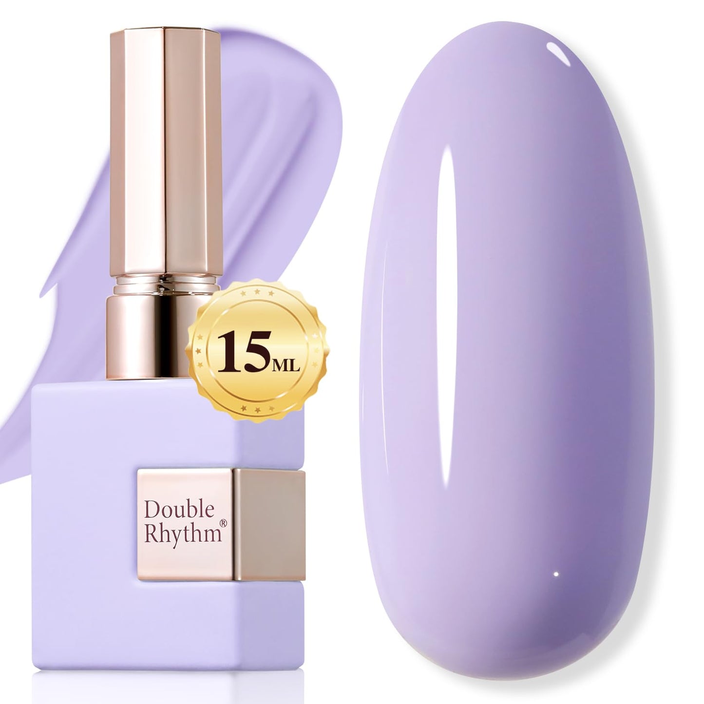 Double Rhythm 15ML Gel Nail Polish Pure Sheer Same Color Same Bottle Soak Off Gel Polish Art Manicure Salon DIY at Home for Women (Milky White - A1075) - 7DAY'S