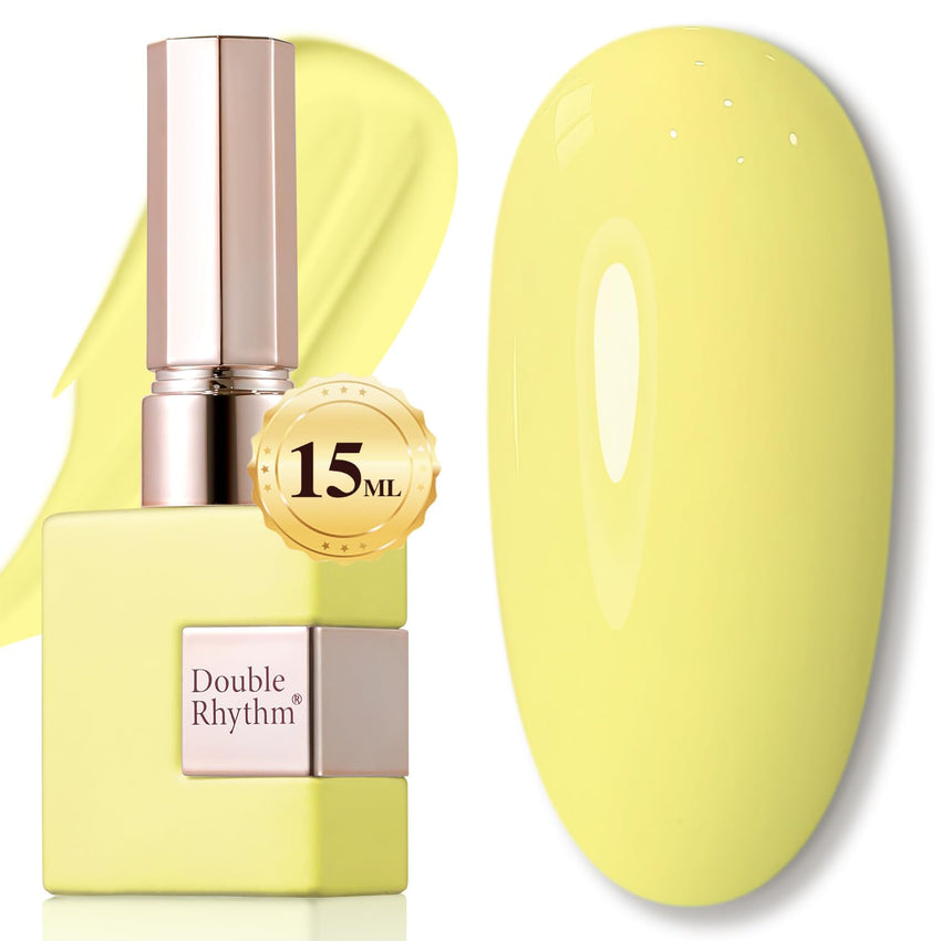 Double Rhythm 15ML Gel Nail Polish Pure Sheer Same Color Same Bottle Soak Off Gel Polish Art Manicure Salon DIY at Home for Women (Milky White - A1075) - 7DAY'S