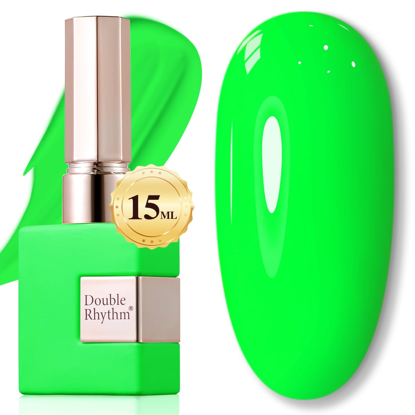 Double Rhythm 15ML Gel Nail Polish Pure Sheer Same Color Same Bottle Soak Off Gel Polish Art Manicure Salon DIY at Home for Women (Milky White - A1075) - 7DAY'S