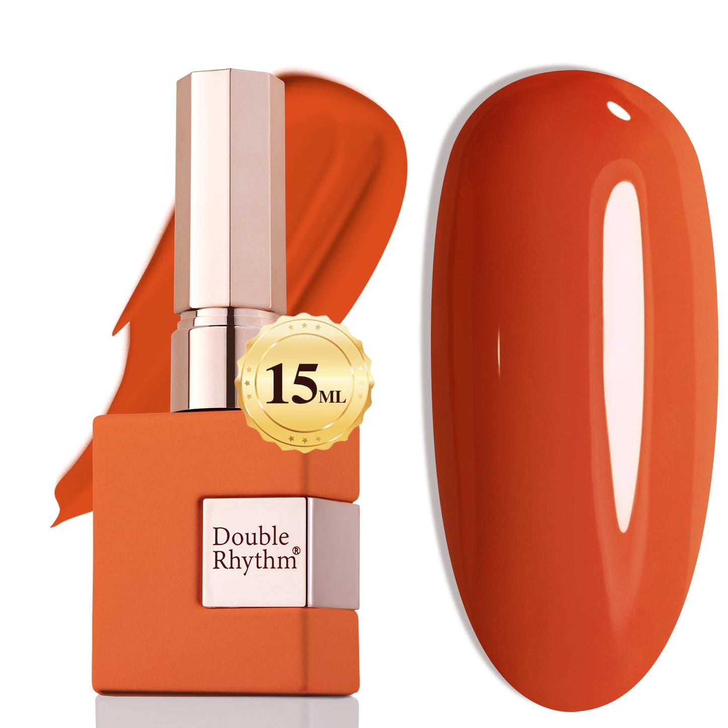 Double Rhythm 15ML Gel Nail Polish Pure Sheer Same Color Same Bottle Soak Off Gel Polish Art Manicure Salon DIY at Home for Women (Milky White - A1075) - 7DAY'S