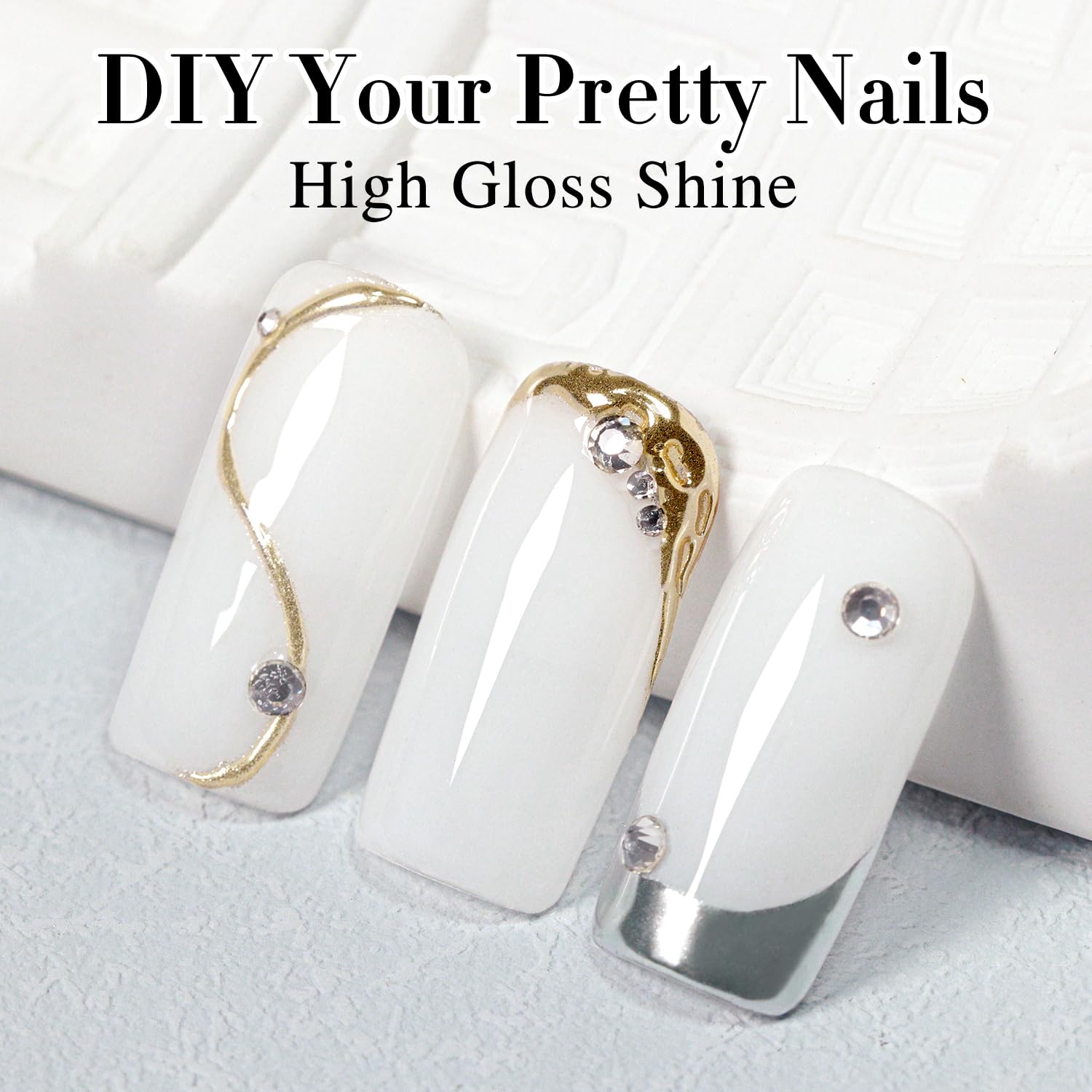 Double Rhythm 15ML Gel Nail Polish Pure Sheer Same Color Same Bottle Soak Off Gel Polish Art Manicure Salon DIY at Home for Women (Milky White - A1075) - 7DAY'S