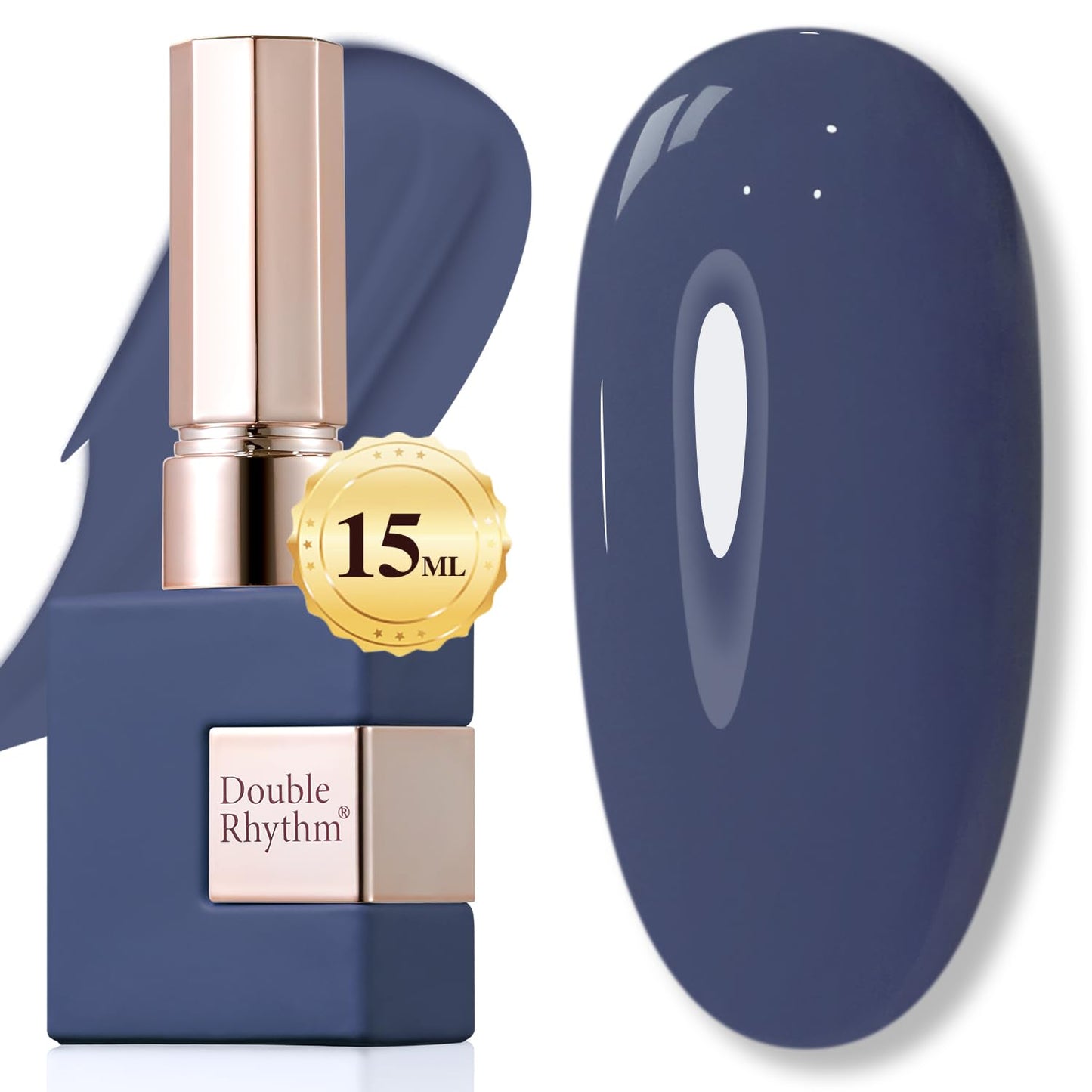 Double Rhythm 15ML Gel Nail Polish Pure Sheer Same Color Same Bottle Soak Off Gel Polish Art Manicure Salon DIY at Home for Women (Milky White - A1075) - 7DAY'S