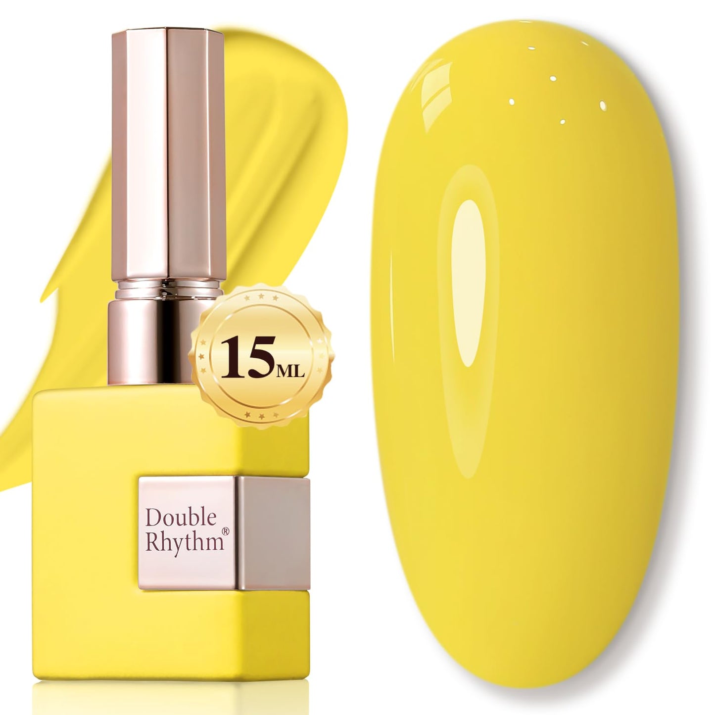 Double Rhythm 15ML Gel Nail Polish Pure Sheer Same Color Same Bottle Soak Off Gel Polish Art Manicure Salon DIY at Home for Women (Milky White - A1075) - 7DAY'S