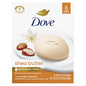 Dove Beauty Bar Soap Shea Butter, 8 Count - 7DAY'S