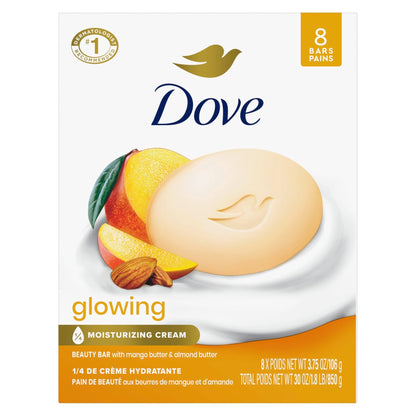 Dove Beauty Bar Soap Shea Butter, 8 Count - 7DAY'S