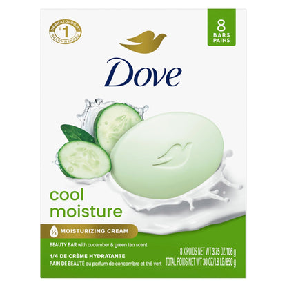Dove Beauty Bar Soap Shea Butter, 8 Count - 7DAY'S
