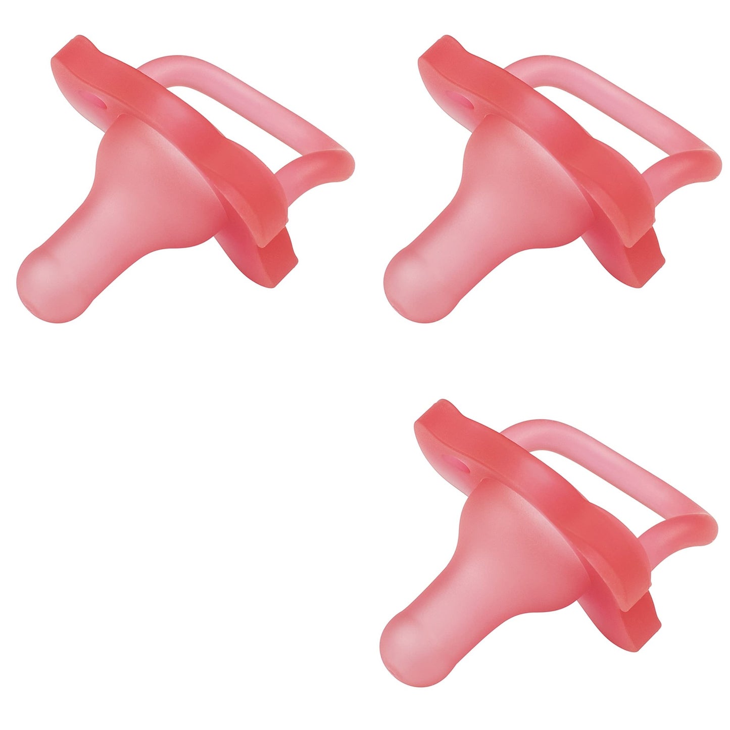 Dr. Brown’s HappyPaci 100% Silicone Pacifier 0 - 6m, BPA Free, White, Pink, Light Pink 3 - Pack - 7DAY'S