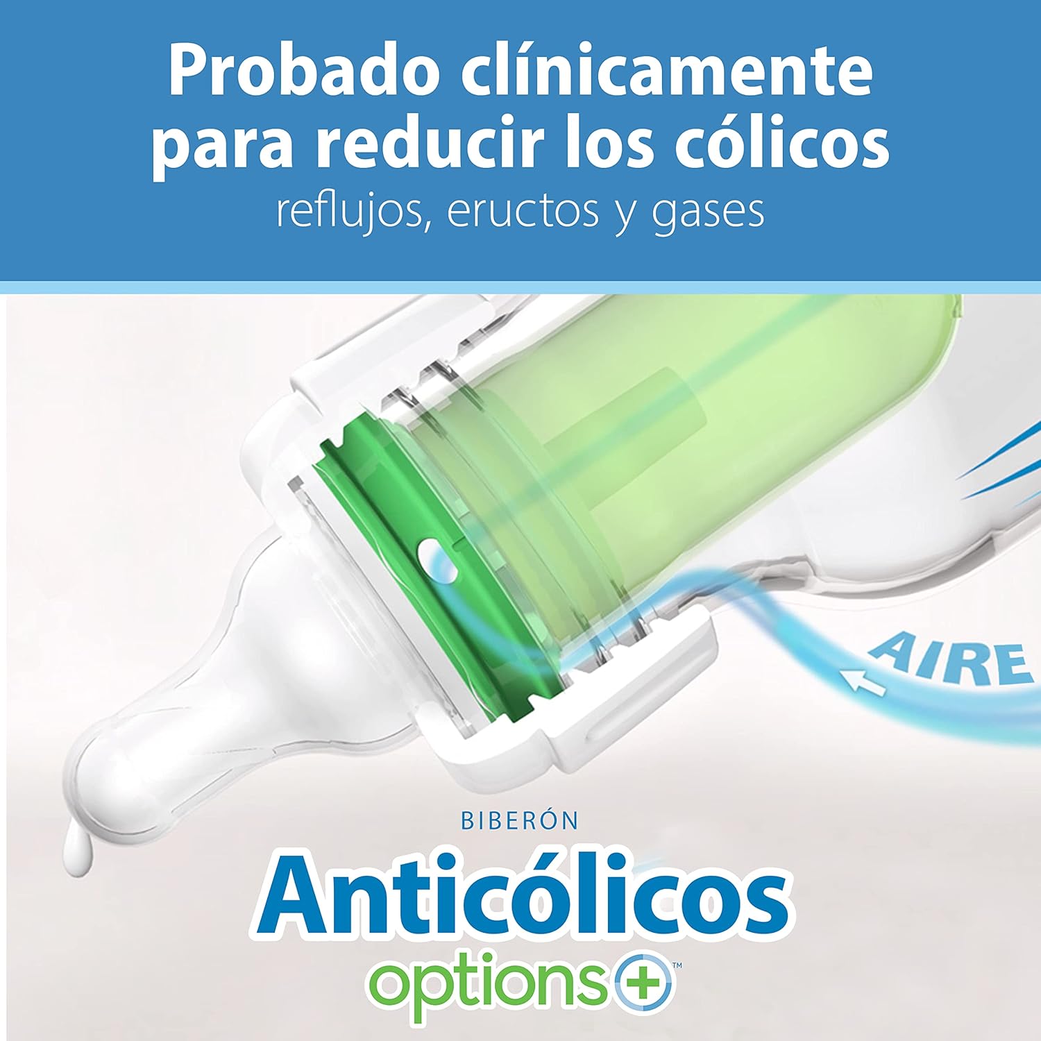 Dr. Brown's Natural Flow Anti - Colic Options+ Narrow Baby Bottle, 8 oz/250 mL, with Level 1 Slow Flow Nipples, 0m+, 4 Pack - 7DAY'S