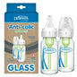 Dr. Brown's Natural Flow Anti - Colic Options+ Narrow Glass Baby Bottle 8 oz/250 mL, with Level 1 Slow Flow Nipple, 2 Pack, 0m+ - 7DAY'S