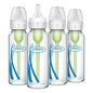 Dr. Brown's Natural Flow Anti - Colic Options+ Narrow Glass Baby Bottle 8 oz/250 mL, with Level 1 Slow Flow Nipple, 2 Pack, 0m+ - 7DAY'S