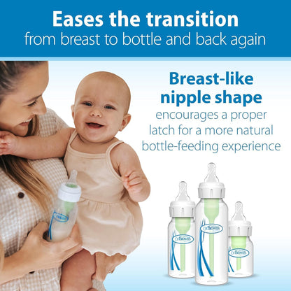 Dr. Brown’s Natural Flow Level 2 Narrow Baby Bottle Silicone Nipple, Medium Flow, 3m+, 100% Silicone Bottle Nipple, 6 Count - 7DAY'S