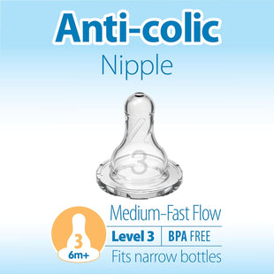 Dr. Brown's Original Nipple, Level 3 (6m+), 6 Count - 7DAY'S