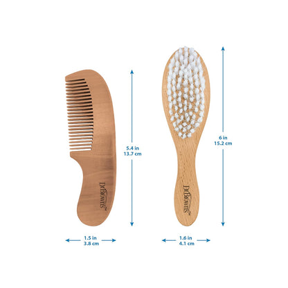 Dr. Brown's Soft and Safe Baby Brush + Comb - 7DAY'S