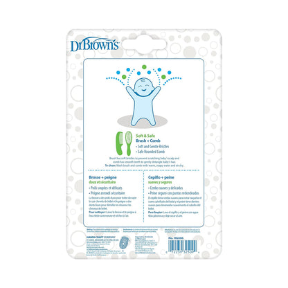 Dr. Brown's Soft and Safe Baby Brush + Comb - 7DAY'S