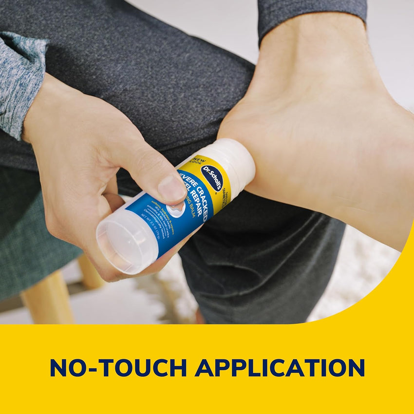 Dr. Scholl's Severe Cracked Heel Repair Restoring Balm 2.5oz, with 25% Urea for Dry, Cracked Feet, Heals and Moisturizes for Healthy Feet - 7DAY'S