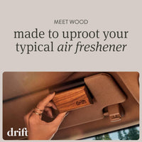 Drift Car Air Freshener - Wood Air Freshener - Car Odor Eliminator - Teak Scent Starter Kit - 7DAY'S
