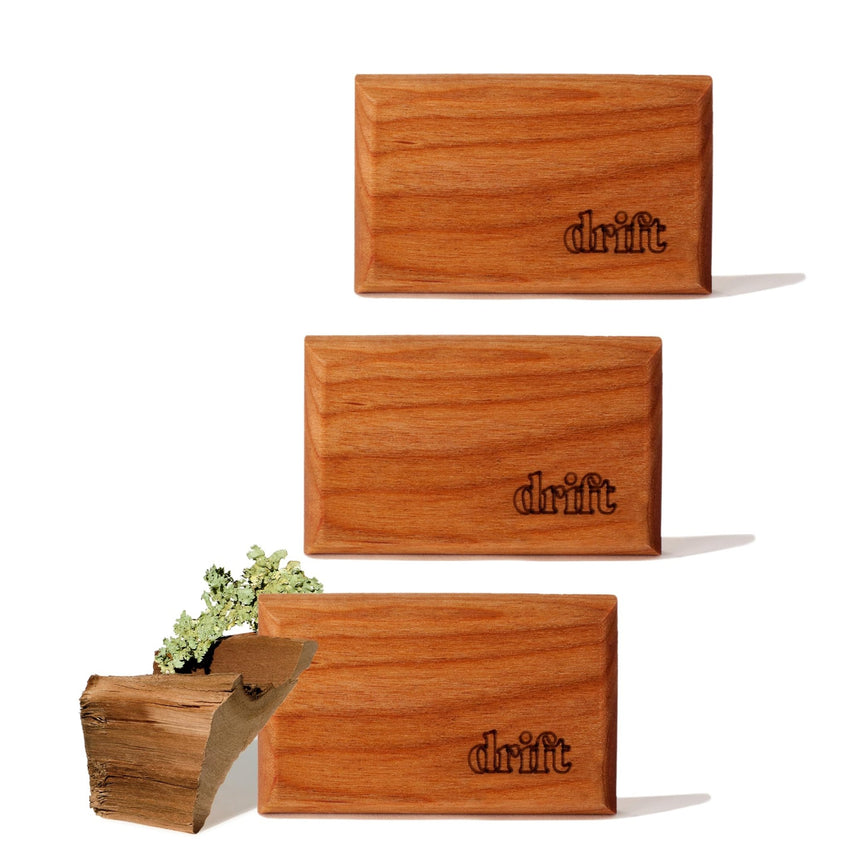 Drift Car Air Freshener - Wood Air Freshener - Car Odor Eliminator - Teak Scent Starter Kit - 7DAY'S