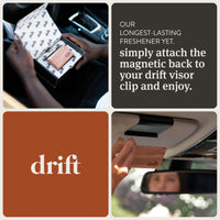 Drift Car Air Freshener - Wood Air Freshener - Car Odor Eliminator - Teak Scent Starter Kit - 7DAY'S