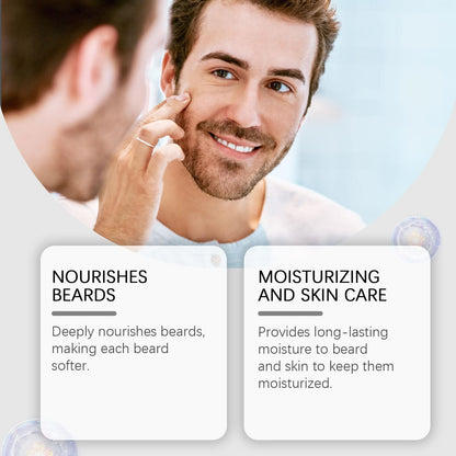 East Moon Men's Beard Care Essential Oil Sandalwood Gentle Nourishing Moisturizing Refreshing Care Beard Essential Oil