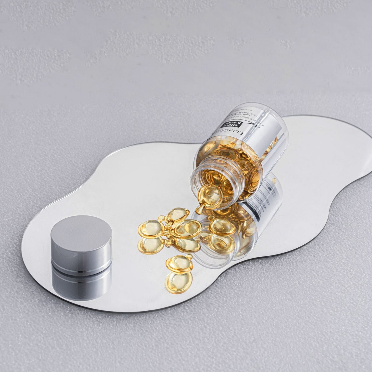 ELMOOSA Shine & Soft Hair Care Oil Capsules,Hair Vitamins Completes Daily Haircare /Enriched With Camellia Oil And A Variety Of Essential Oils