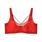 Plus Size Madam Bras Lace Sheer Unpadds Bra See Through Sexy Lingerie Underwear