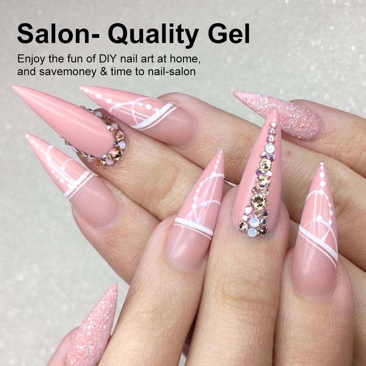LIMEGIRL 6pcs Gel Polish Set 6 Vibrant Colors UV Gel NailPolish Red Blue Green Hema TMPTA TPO 3-free AllSeasons NailGel for Christmas Gift Women Girls