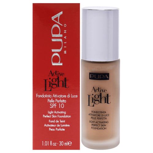 Active Light Perfect Skin Foundation SPF 10 - 050 Golden Beige by Pupa Milano for Women - 1.01 oz Foundation
