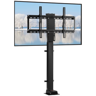 VEVOR Motorized TV Lift Stroke Length 35 Inches Motorized TV Mount Fit for 32-65 Inch TV Lift with Remote Control Height Adjustable 28.7-64.2 Inch,Load Capacity 154 Lbs