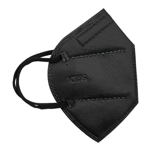 VEVOR KN95 Face Masks, 50 Pack KN95 Particulate Respirator Mask, Breathable and Disposable, Five-Layer Filtration Dust Masks, Pollen-Filtering Allergy Mask, for Workshop, Construction & Mall (Black)