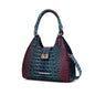 MKF Collection Ava Gradient Rainbow Faux Crocodile-Embossed Tote by Mia K
